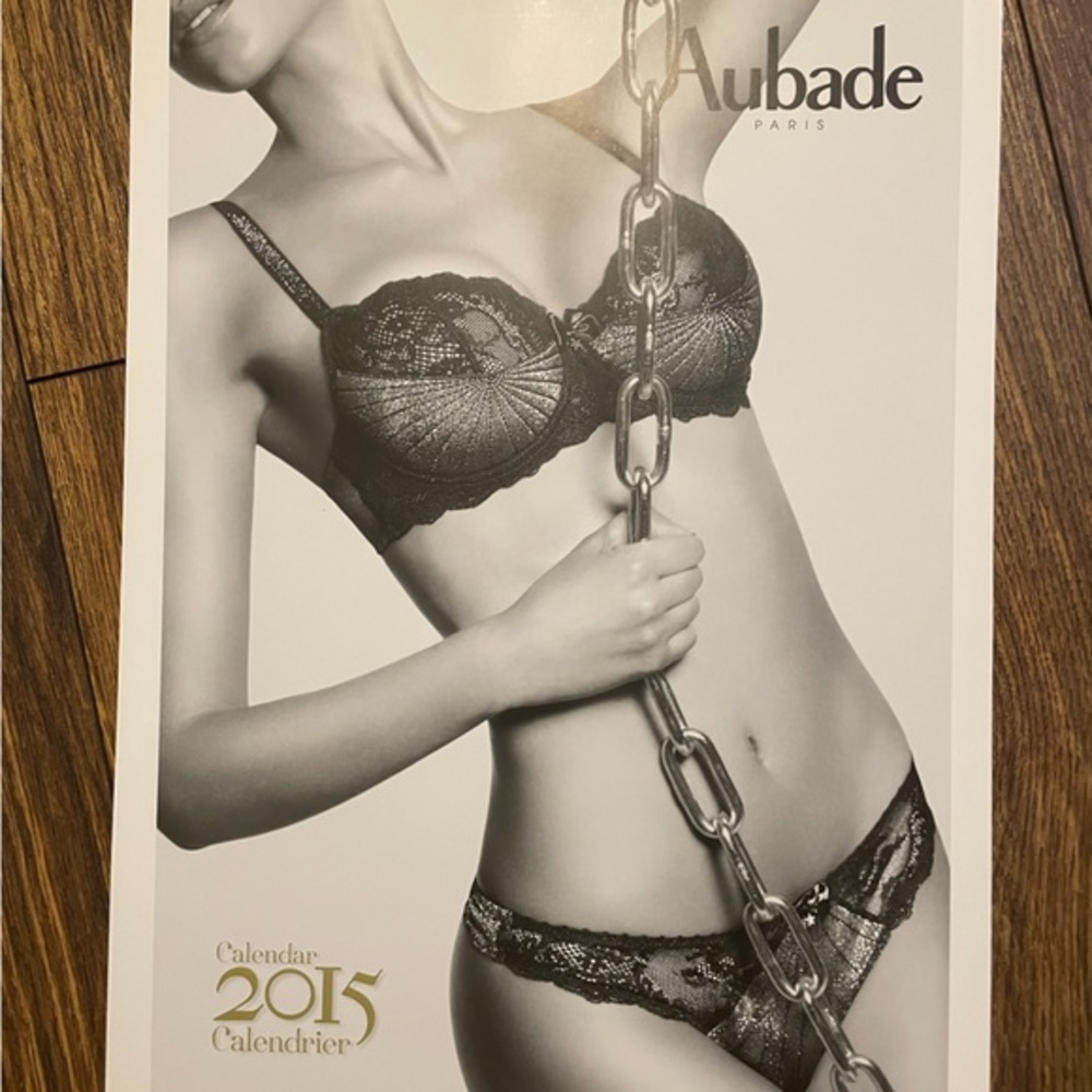 Rare Aubade Paris Lingerie Calendar 2015 collectors french lace photography
